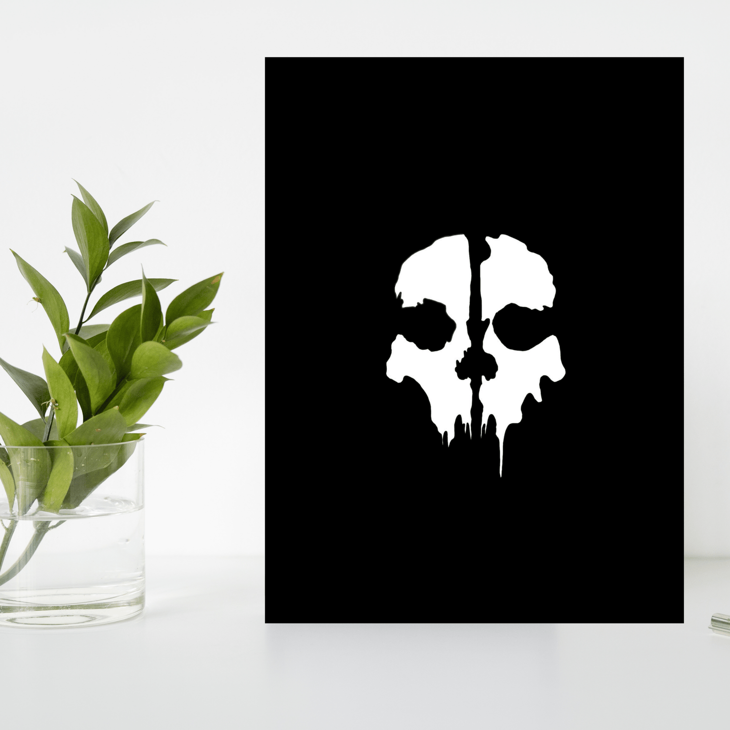 Call of Duty Ghosts – Minimalist Skull Gaming Frame - The Frame Wala