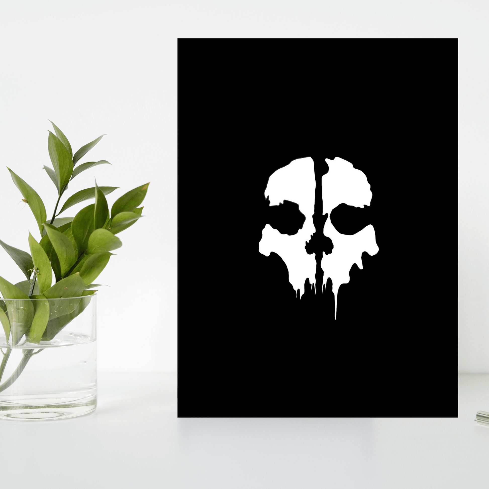 Call of Duty Ghosts – Minimalist Skull Gaming Frame - The Frame Wala