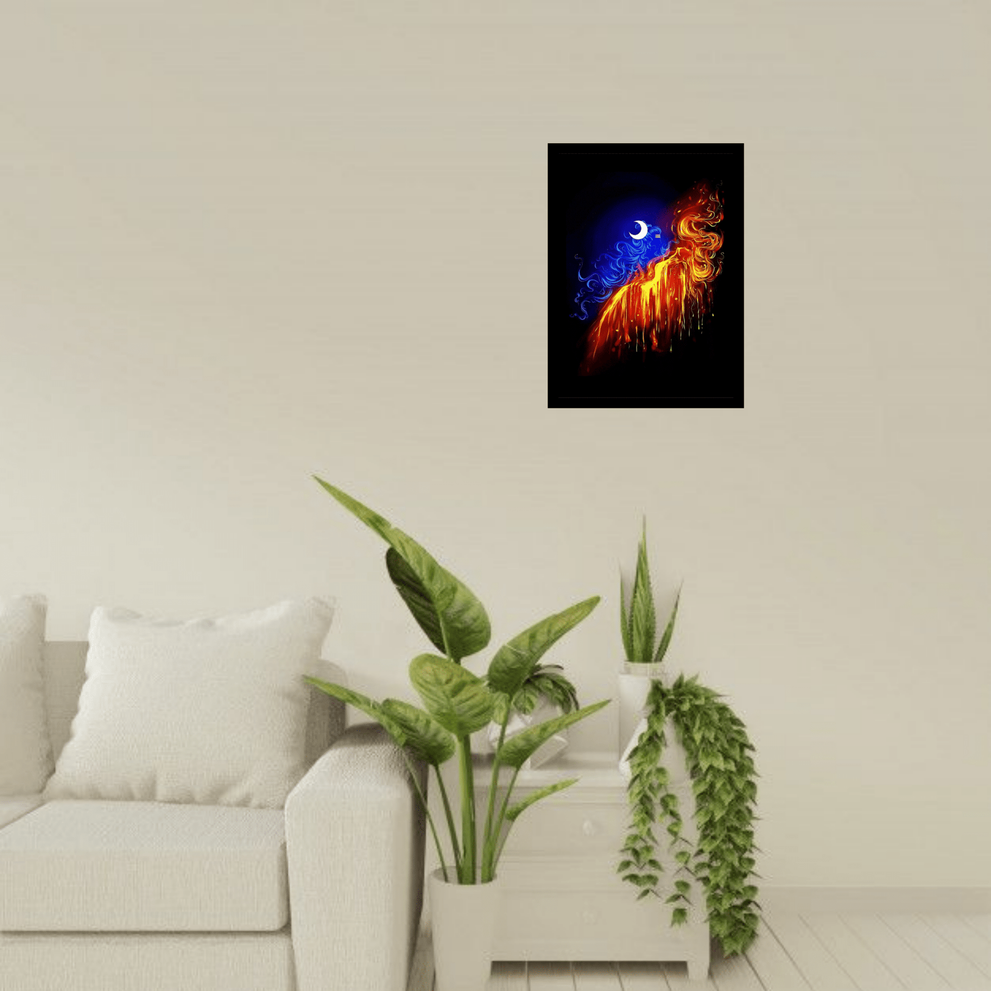 Colorful Mahadev Wooden Frame – Vibrant Divine Art for Your Space - The Frame Wala