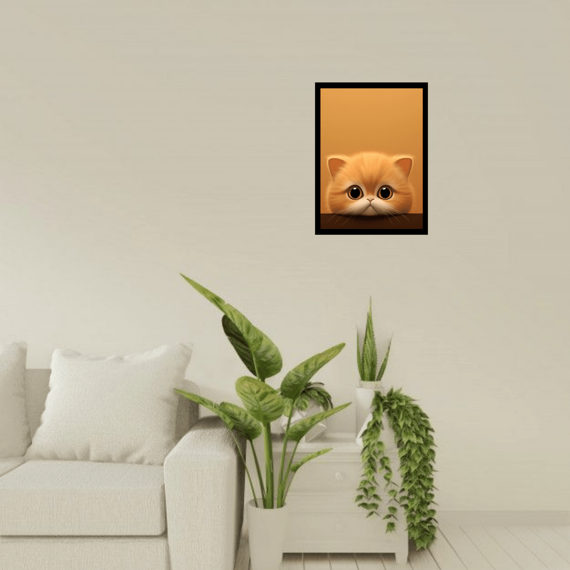 Cute Cat - Themed Wooden Frame – The Perfect Gift for Cat Lovers - The Frame Wala