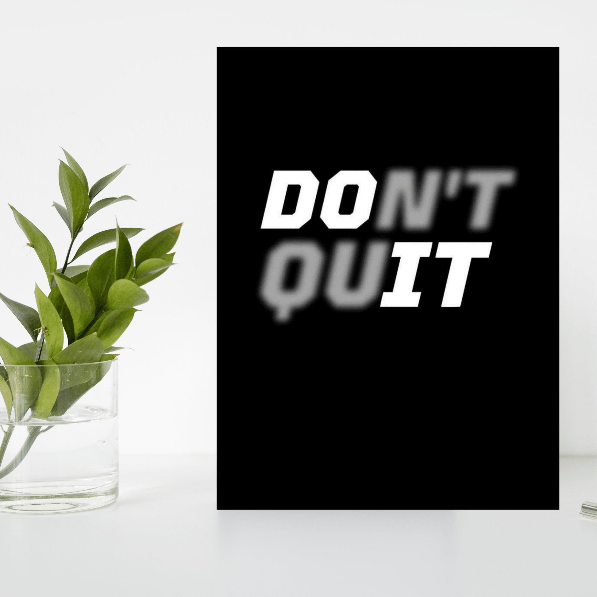 Don’t Quit – Motivational Wooden Frame for Office & Home Gym 💪🔥 - The Frame Wala
