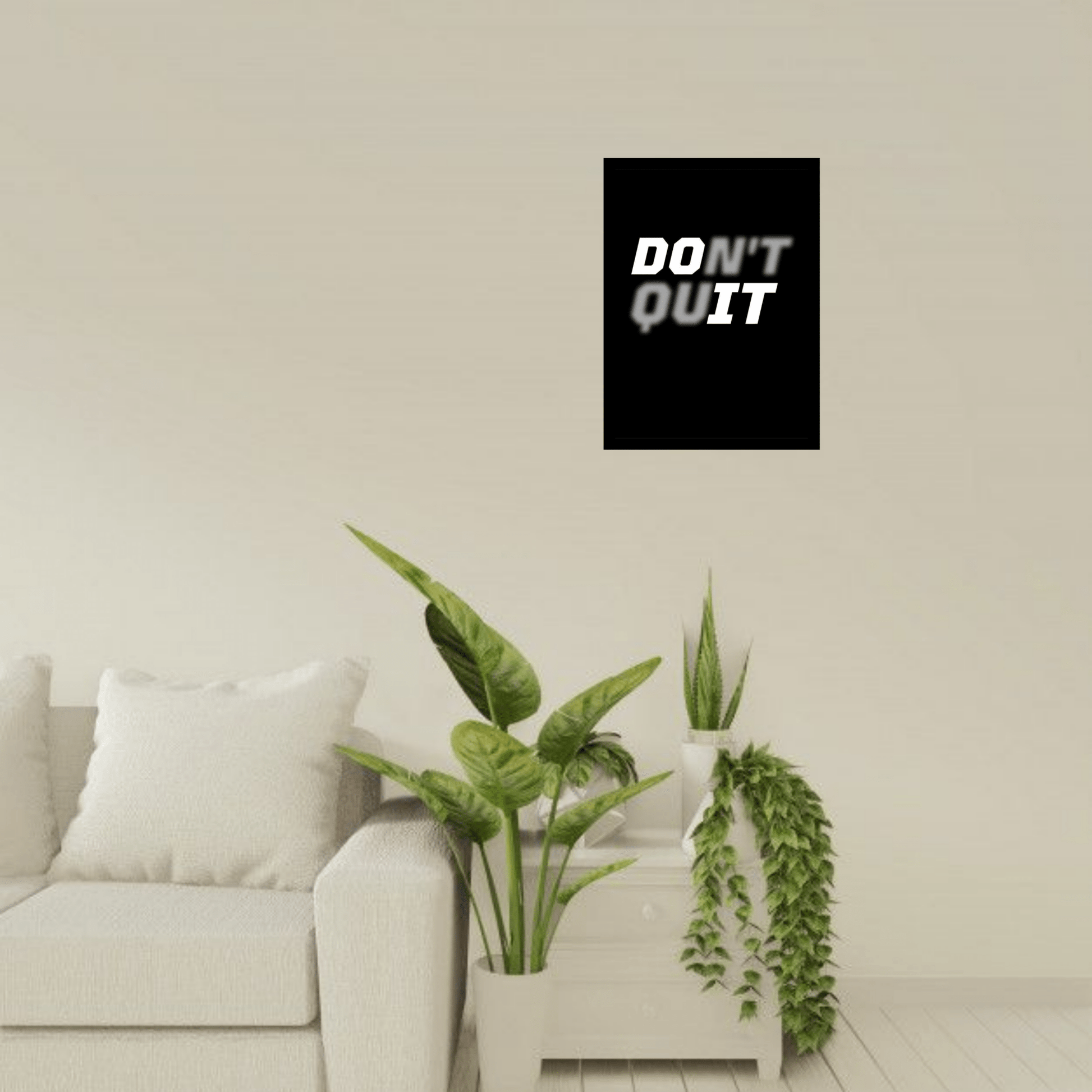 Don’t Quit – Motivational Wooden Frame for Office & Home Gym 💪🔥 - The Frame Wala
