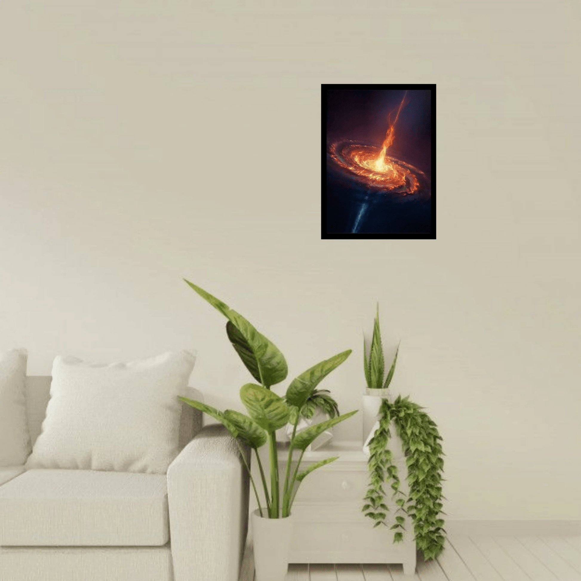 Galaxy Wooden Frame - Premium Handcrafted Art for Your Space - The Frame Wala