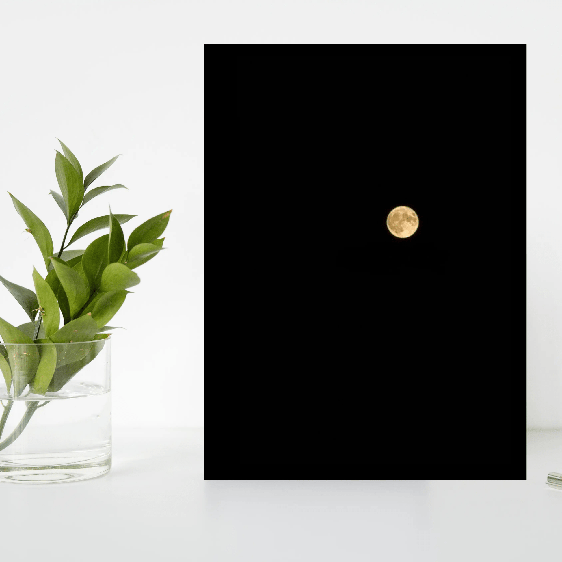 Moon & Galaxy Wooden Frame – Mystical Cosmic Wall Art for Home & Office Decor - The Frame Wala