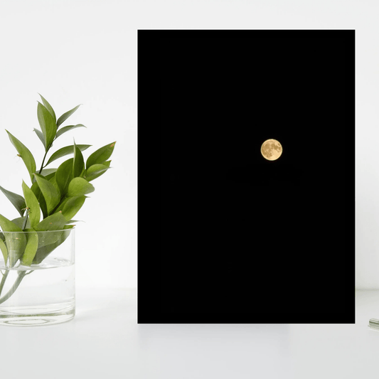Moon & Galaxy Wooden Frame – Mystical Cosmic Wall Art for Home & Office Decor - The Frame Wala