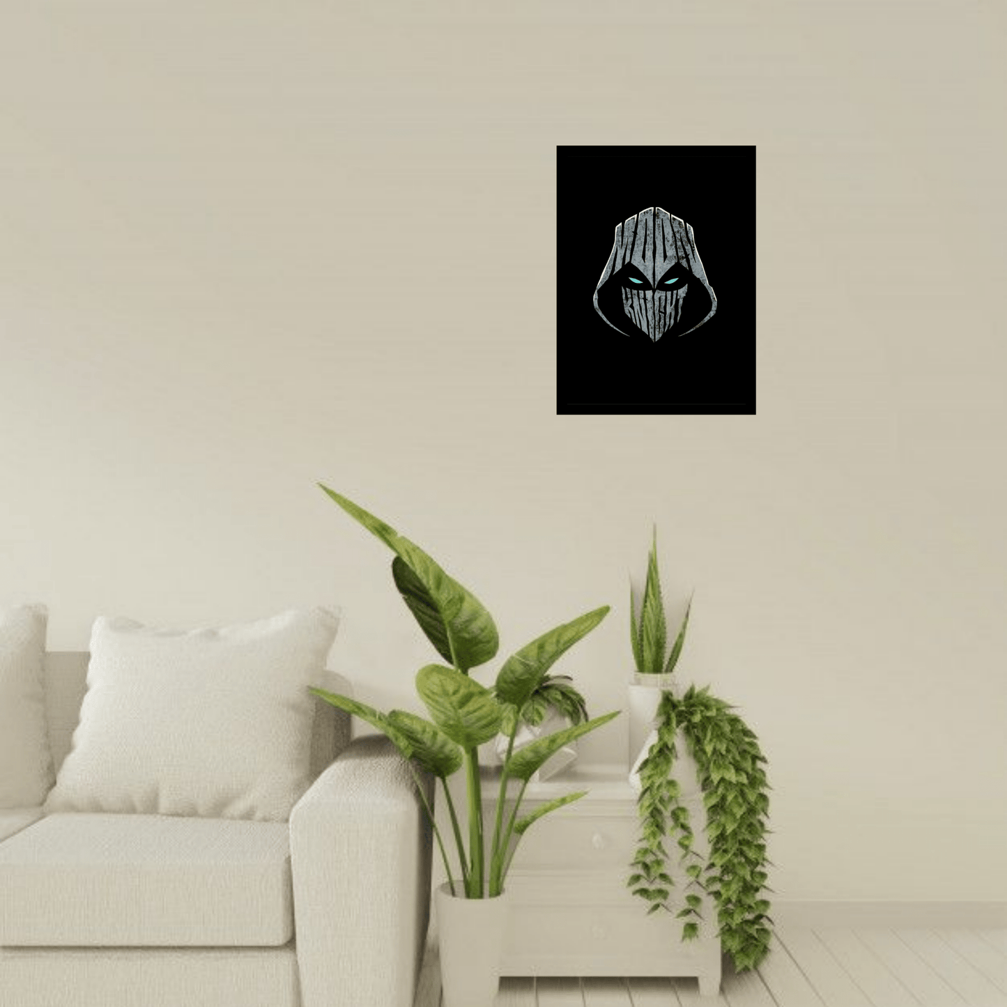 Moon Knight Wooden Frame – Dark & Mysterious Superhero Wall Art - The Frame Wala