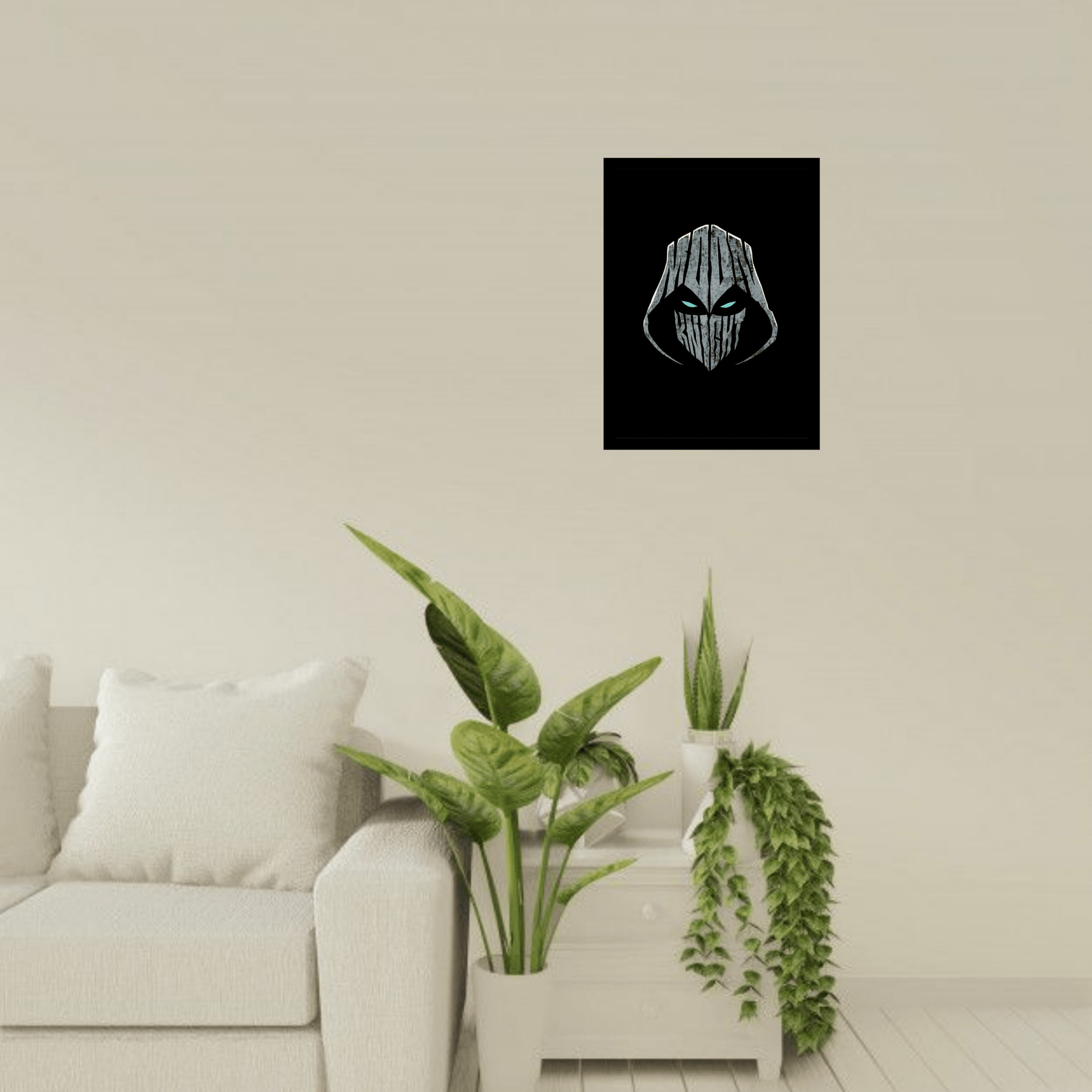 Moon Knight Wooden Frame – Dark & Mysterious Superhero Wall Art - The Frame Wala