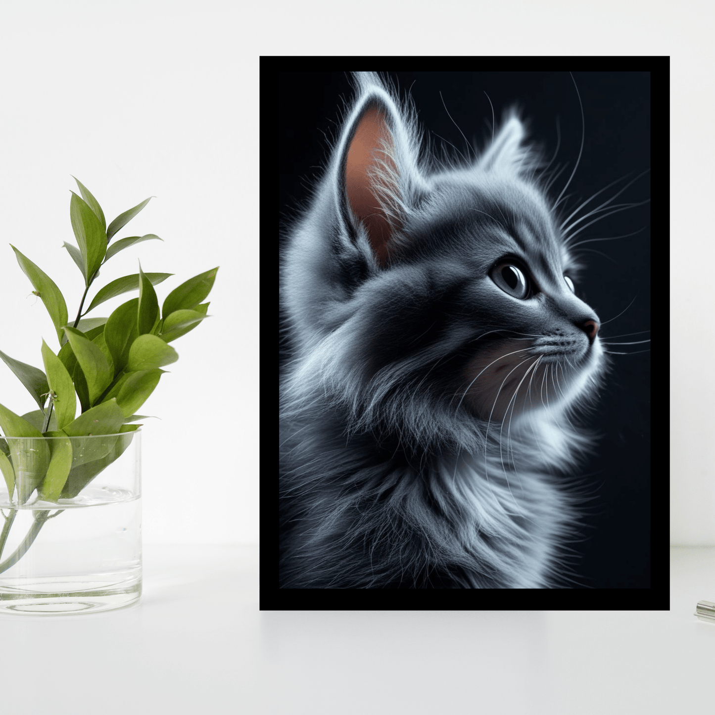 Premium Wooden Cat Photo Frame – Perfect for Cat Lovers - The Frame Wala