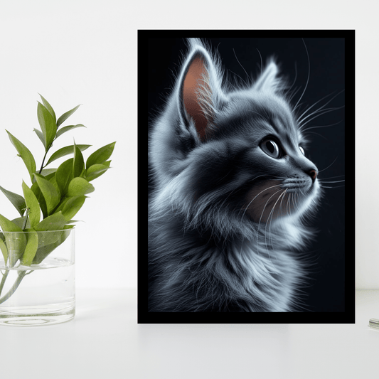 Premium Wooden Cat Photo Frame – Perfect for Cat Lovers - The Frame Wala