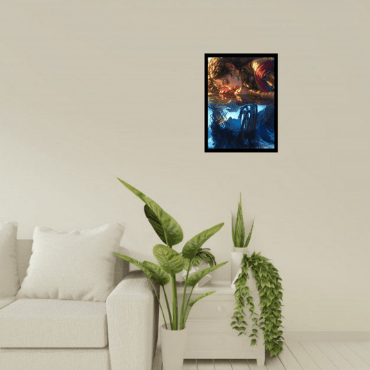 Shiv Parvati (Mahadev) Wooden Frame – Divine Love & Spiritual Harmony - The Frame Wala