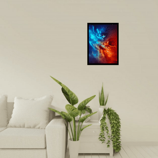 Shiva Shakti (Mahadev) Wooden Frame – The Divine Union of Energy & Consciousness - The Frame Wala