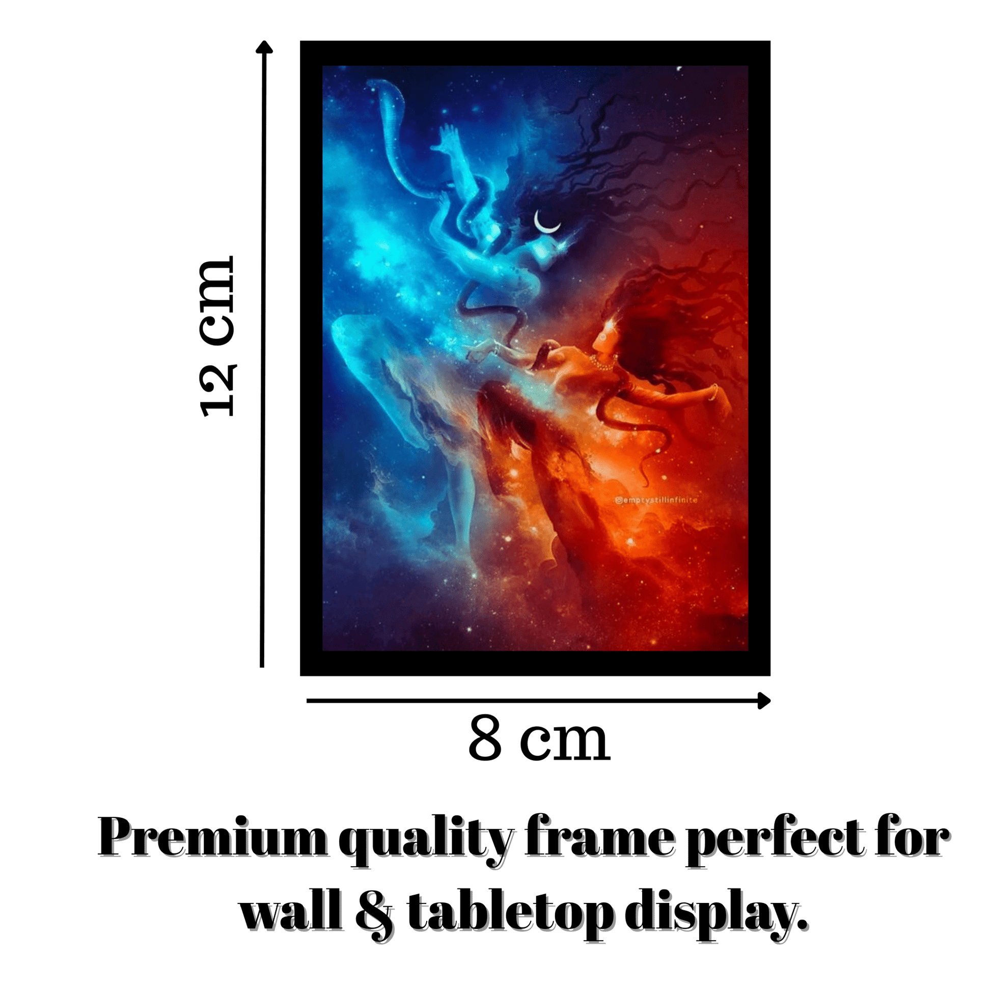 Shiva Shakti (Mahadev) Wooden Frame – The Divine Union of Energy & Consciousness - The Frame Wala